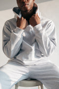 Be Still Joggers in Heather Grey with the matching hoodie
